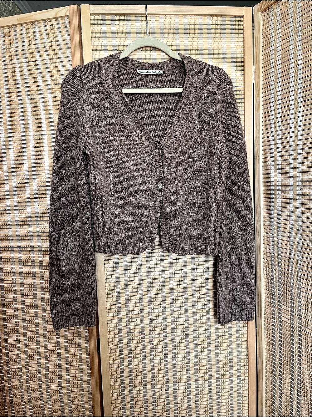 Abercrombie & Fitch Brown Cardigan Size Small Like New